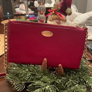 Authentic Coach Red Leather Crossbody